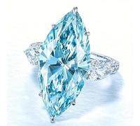 Exquisiter Marquise-Ring mit synthetischem Edelstein, für Damen, Verlobung, Hochzeit, eleganter Schmuck