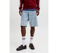 Extra Baggy Fit Jeans-shorts M Blau