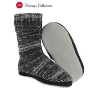 extra Breite Ledersohle für Hüttenschuhe mit Wolleinlage schwarz, 38/39