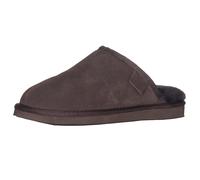 Harrys-Collection Damen Herren Extra Dicke Pantoffeln Lammfell 3 Farben Hausschuh, Farben:Dunkelbraun, Schuhgröße:41