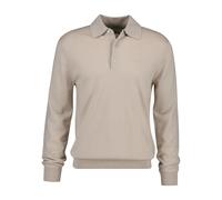 Extra-feines Merinowoll Langarm-Polo Gant Marron XL