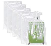 Extra große, transparente Kunststoff-Aufbewahrungstaschen, 5 Stück, 100 x 152 cm, flache wiederverwendbare Kunststoffbeutel zur Aufbewahrung von Gepäck, Koffern, Möbeln, Steppdecken, Stuhl,
