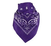 extra großes Bandana 100% Baumwolle! 70x70 cm dunkellila, 70x70