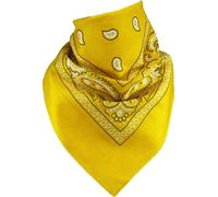 extra großes Bandana 100% Baumwolle! 70x70 cm gelb, 70x70