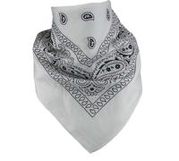 extra großes Bandana 100% Baumwolle! 70x70 cm weiss, 70x70