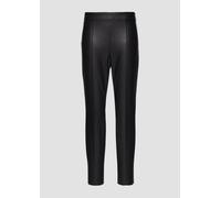 Extra Slim: Leggings aus Lederimitat 38 schwarz