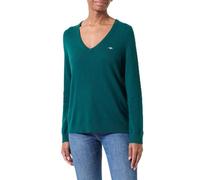 GANT Damen Extrafine Lambswool V-Neck Pullover, DEEP Forest, Small