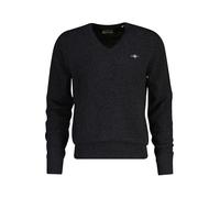 Gant Herren Extrafine Lambswool V-Neck Pullover, Dk Charcoal Melange, XXL EU