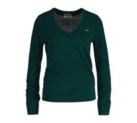 GANT Damen Extrafine Lambswool V-Neck Pullover, DEEP Forest, Small