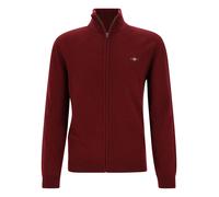 EXTRAFINE LAMBSWOOL ZIP CARDIGAN L