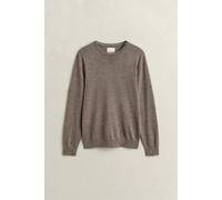 GANT - Rundhalspullover aus Merinowolle dk hazelnut melange - Gr. - XXXL