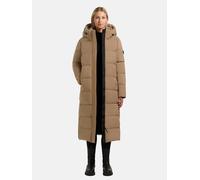 Extralanger Steppmantel mit abnehmbarer Kapuze "Dote2" Cookie Beige XS