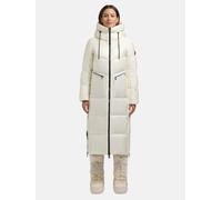Extralanger Steppmantel mit seitlichen Gehschlitzen "Tonia" Luna White M