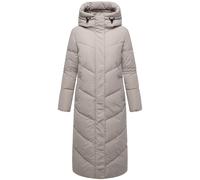 Extralanger Winter Steppmantel mit Kapuze "Ranjaa XVI" Bone S