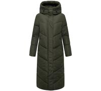Extralanger Winter Steppmantel mit Kapuze "Ranjaa XVI" Dark Olive L