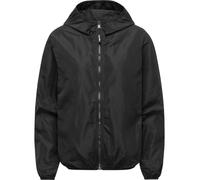 Outdoorjacke RAGWEAR "Vinzie C", Damen, Gr. XS (34), schwarz, 100% Polyester, casual, lässig geschnitten hüftlang, hoch geschlossener Ausschnitt, Langarm Ärmel ohne Ärmelschlitz elastischer Bund mit G