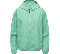 Outdoorjacke RAGWEAR "Vinzie C", Damen, Gr. M (38), blau (türkis), 100% Polyester, casual, lässig geschnitten hüftlang, hoch geschlossener Ausschnitt, Langarm Ärmel ohne Ärmelschlitz elastischer Bund 
