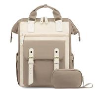 EXTRALINK Handgepäck Rucksack 40x30x15 30L Flugzeug + Kulturbeutel, Beige | 22 Taschen, weite Doctor-Bag-Öffnung, Organizer mit Netztaschen, Flaschentaschen, 8 mm Schaumstoff am Rücken, Trolleyband