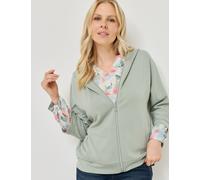 Extrasofte Sweatjacke mit Kapuze, oliv, Größe 42, Jeans Fritz