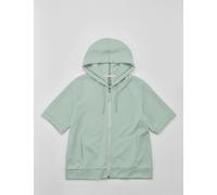 Extraweiche Shirtjacke mit Kapuze, oliv, Größe 42, Jeans Fritz