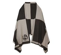 EXTREE Schals für Frauen, Pashmina, seidiger Schal, Wickeltuch für Abendkleidung, Decke, offene Vorderseite, Poncho-Umhang, W-grau-beige, Medium