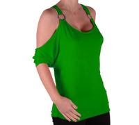Eye Catch - Belladonna Frauen drapierte Off-The- Shoulder Tunika Top Jade Grun GröÃŸe XXXL/Gr. 52/54