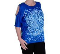Eye Catch - Cairo Tiger Damen Schaukel Schulter-Cut Tunika Frauen Top