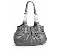 Eye Catch Damen Schultertasche aus Kunstleder, Mittelgroße Tote mit Reißverschluss und Magnetklappe, Tasche mit Doppelhenkeln für den Alltag