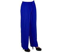 Eye Catch Originals - Elena Womens Stretch Palazzo Trousers Ladies Plus Pants Royal Blue XXL 20-22