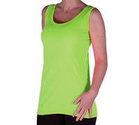 Eye Catch TM - Uma Frauen Ribbed Cami Top Damen Plus Größe Lange Camisole Vest Größen Neon Green Gr. 50/52