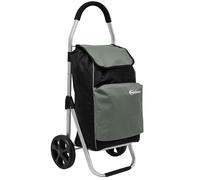 eyepower 52L Einkaufstrolley Kühlfach Faltbarer Einkaufsroller XL Shopping Trolley Grau - 16386