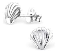 EYS JEWELRY Ohrstecker Damen Jakobsmuschel Pilgerabzeichen 925 Sterling Silber Damen-Ohrringe