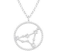 EYS JEWELRY Sternzeichen Kette Steinbock Halskette Damen Silber 925 mit Anhänger Sternbild Zirkonia Kristalle Geschenke für Frauen Freundin Silberkette 45 cm im Schmucketui
