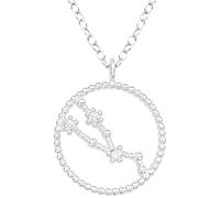 EYS JEWELRY Sternzeichen Kette Stier Halskette Damen Silber 925 mit Anhänger Sternbild Zirkonia Kristalle Geschenke für Frauen Freundin Silberkette 45 cm im Schmucketui