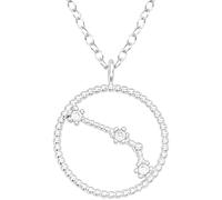 EYS JEWELRY Sternzeichen Kette Widder Halskette Damen Silber 925 mit Anhänger Sternbild Zirkonia Kristalle Geschenke für Frauen Freundin Silberkette 45 cm im Schmucketui