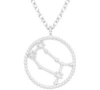 EYS JEWELRY Sternzeichen Kette Zwilling Halskette Damen Silber 925 mit Anhänger Sternbild Zirkonia Kristalle Geschenke für Frauen Freundin Silberkette 45 cm im Schmucketui