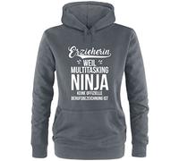 EZYshirt® Erzieherin - Helden des Alltags Damen Hoodie | Damen Kapuzenpullover | Damen Pullover