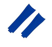 EZZON Uhrenarmband aus Fluorkautschuk, gebogenes Ende, 20 mm, für Rolex Submariner Daytona GMT, Naturkautschuk, FKM, verlängerte Schnalle, 20 mm