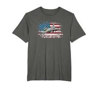 F-16 Kampfflugzeug US-Flagge F-16 Pilot Veteran T-Shirt