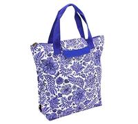 F|23 Friedrich23 Shopper - Handtasche mit Aufdruck Porzellan- Tragegriffe und Reißverschluss - Polyester 21L