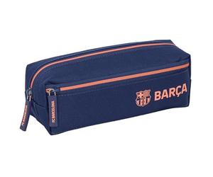 F.C.BARCELLONA Federmäppchen mit 3 Fächern, klein, Federmäppchen für Kinder, ideal für Kinder im Schulalter, bequem und vielseitig, Qualität und Langlebigkeit, 22 x 6 x 8,5 cm