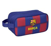 F.C. Barcelona 1. Mannschaft 25/26 - Mittelgroße Schuhtasche, multifunktional, für Sport, außerschulisch, Fußball, bequem und vielseitig, 29 x 14 x 15 cm, blau/Granate, Mediano, Lässig