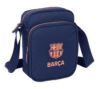 F.C.BARCELONA 2. Team - Umhängetasche mit Außentasche, Aktentasche, Umhängetasche, bequem und vielseitig, Qualität und Widerstandsfähigkeit, 16 x 6 x 22 cm