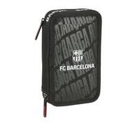 F.C. Barcelona Federmäppchen für die Schule, mit 29 nützlichen Utensilien, ideal für Kinder von 5 bis 14 Jahren, bequem und vielseitig, Qualität und Widerstandsfähigkeit, 12,5 x 4 x 19,5 cm
