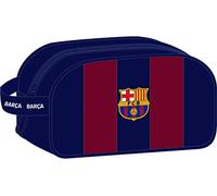 F.C. Barcelona - Medium Children's School Toiletry Bag with Handle, Children's Toiletry Bag, Adaptable to Cart, Ideal