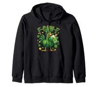 F-Caw-F Green Rooster Paddy's Day Irish Parade Kapuzenjacke