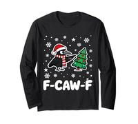 F-CAW-F Rabe Weihnachten Lustig Schwarze Krähe Holiday Langarmshirt