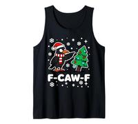 F-CAW-F Rabe Weihnachten Lustig Schwarze Krähe Holiday Tank Top