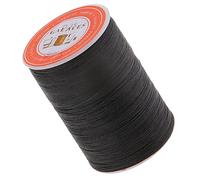 F Fityle 0,35mm Gewachster Polyester Geflochtener Faden Für DIY Lederwaren, Schwarz