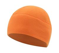 F Fityle 1 Stück Fleece-Strickmütze Unisex, Warme Wintermütze, Winddicht & Atmungsaktiv, Perfekt für Skifahren & Radfahren, Orange